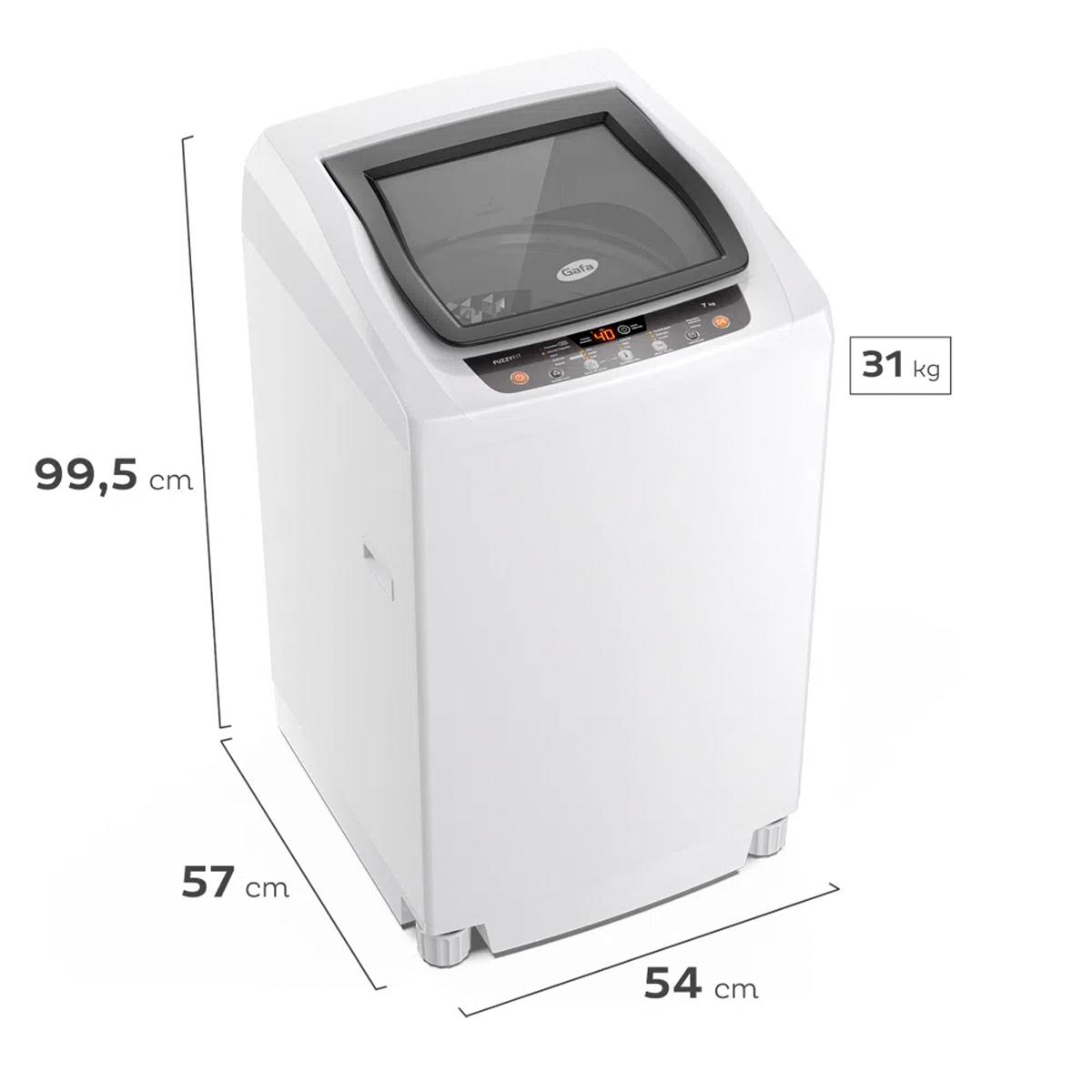 Gafa Fuzzyfit Lavarropas Automático Blanco 7kg 220 V